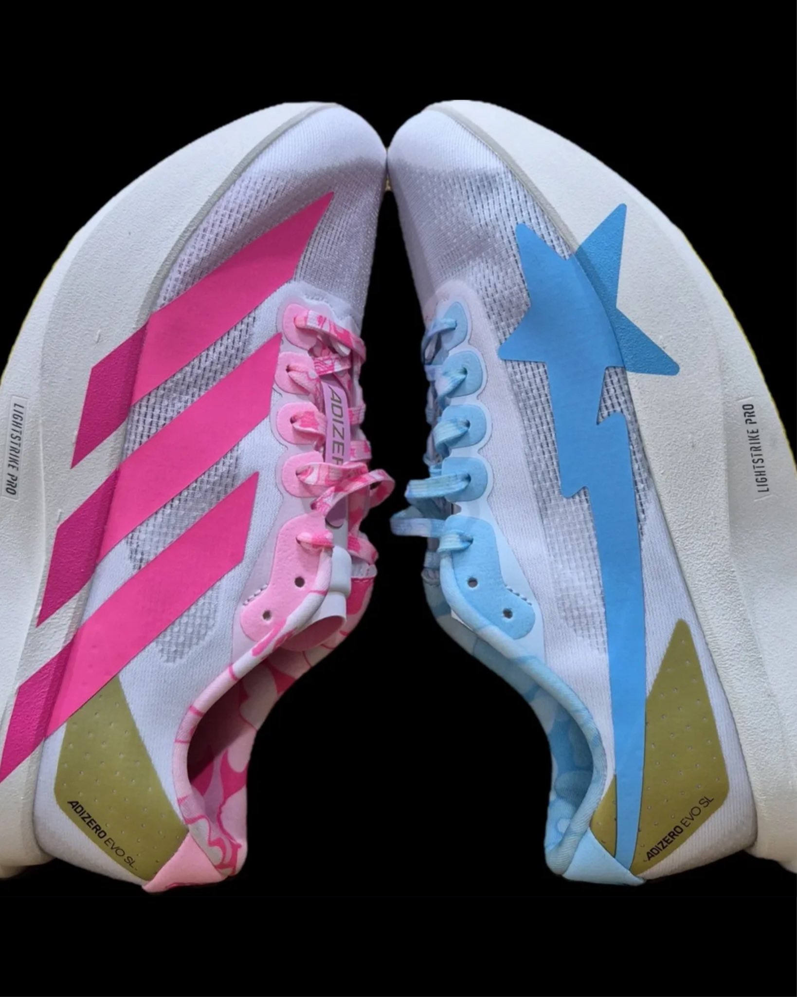 BAPE x adidas Adizero EVO SL 6月発売|ミスマッチ配色コラボ全情報