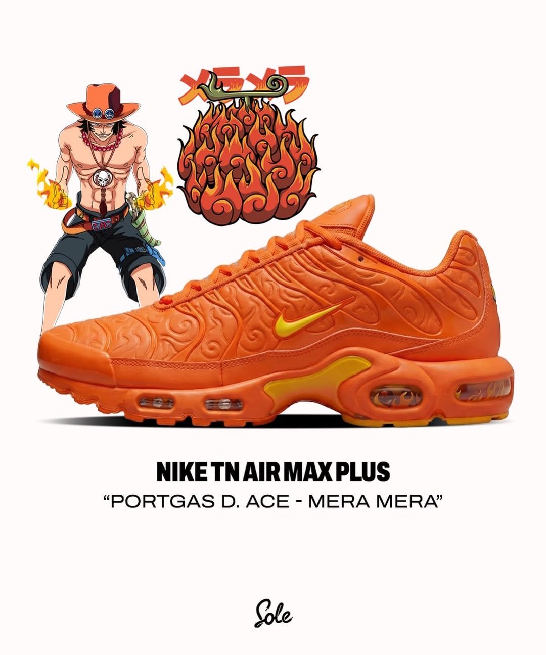 ワンピース×Nike Air Max Plus ゴムゴムの実カラー