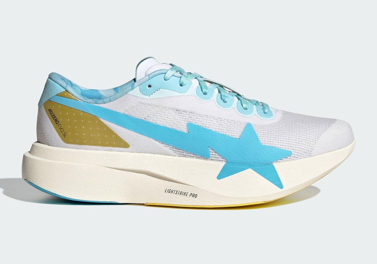 BAPE x adidas Adizero EVO SL 側面ビュー