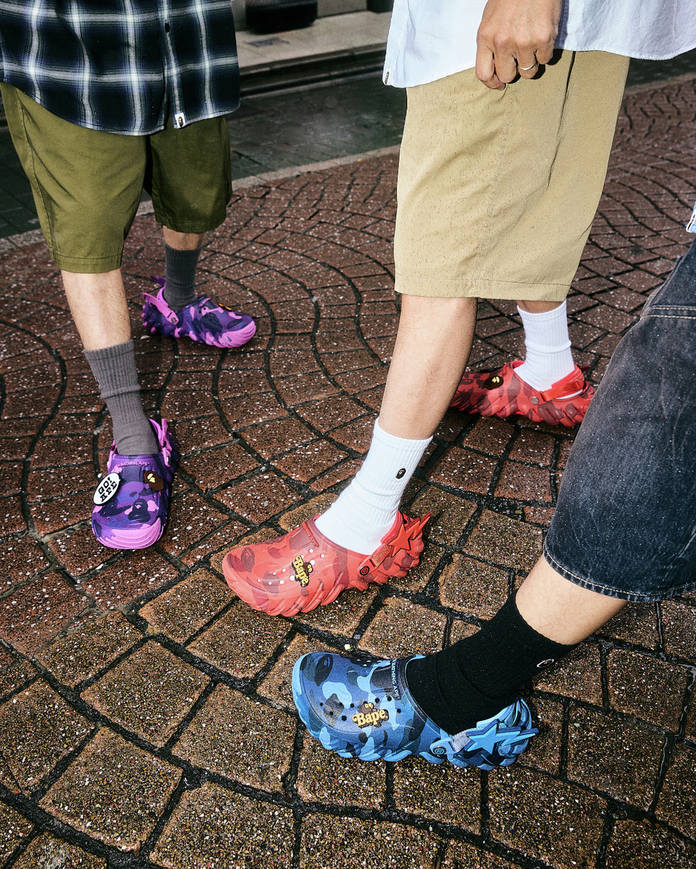 BAPE×クロックス第2弾5/9発売|カラーカモ全3色と購入ガイド