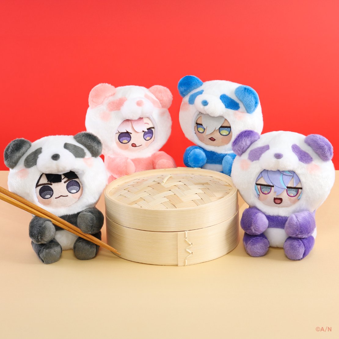 にじまるっと用きぐるみグッズ登場|YumYum!コラボでパンダ・点心・スタイなど全6種2026