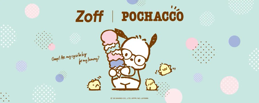 Zoff×ポチャッコ コラボメガネ5月22日全国発売|アイスクリームコレクション全5シリーズ・グッズ購入ガイド2026
