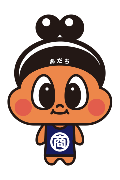 足立区商店街振興組合連合会のマスコットキャラクター がまぽん