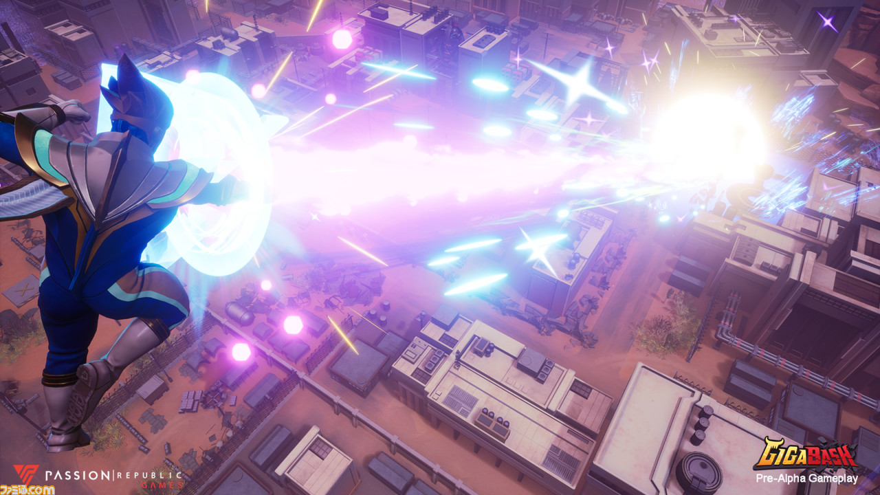 ギガバッシュ 対戦アクション ゲーム画面