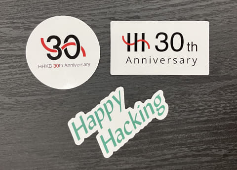 HHKB 30周年記念ステッカー Happy Hacking