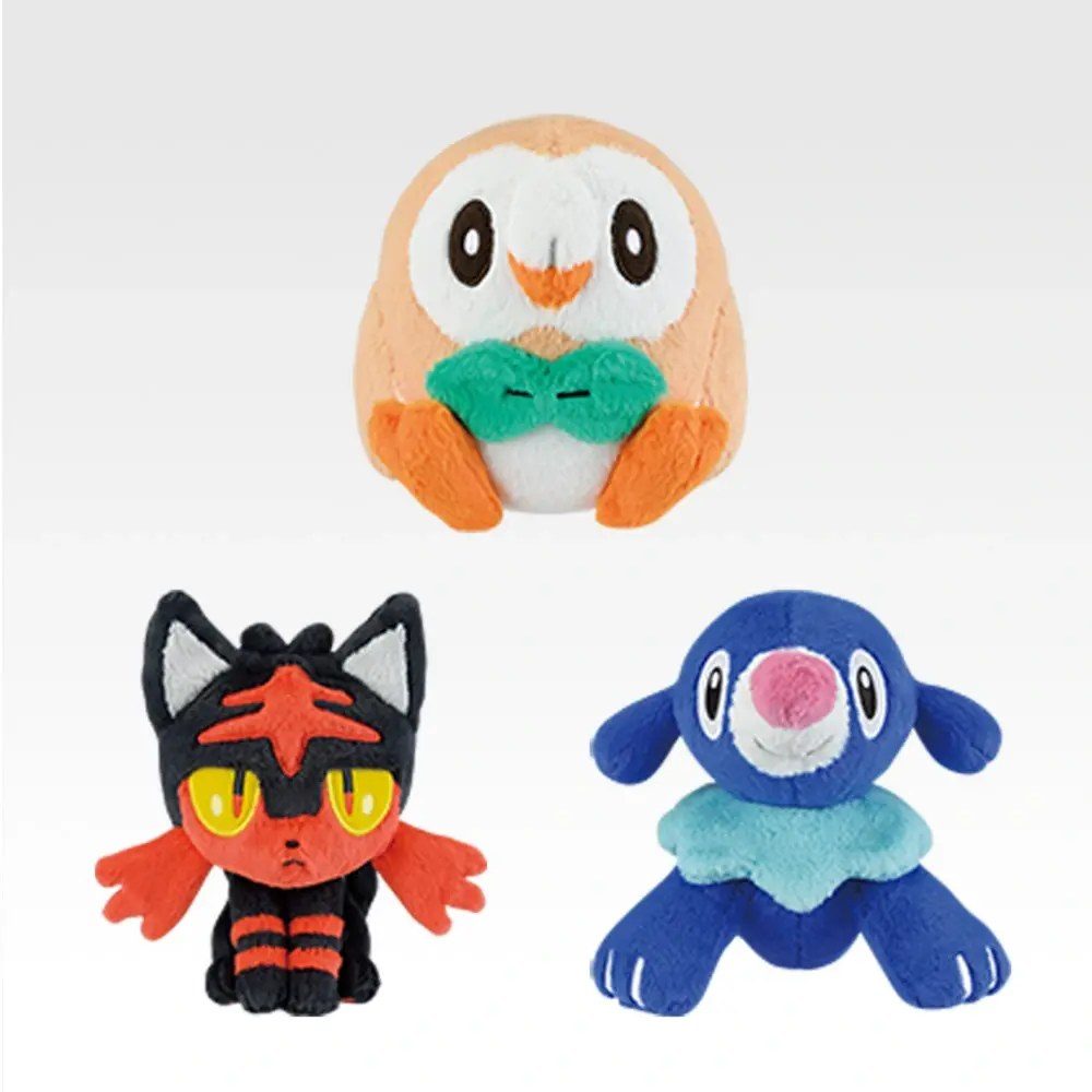一番くじポケモン30周年vol.2 E賞 アローラ地方御三家 モクロー ニャビー アシマリのぬいぐるみ