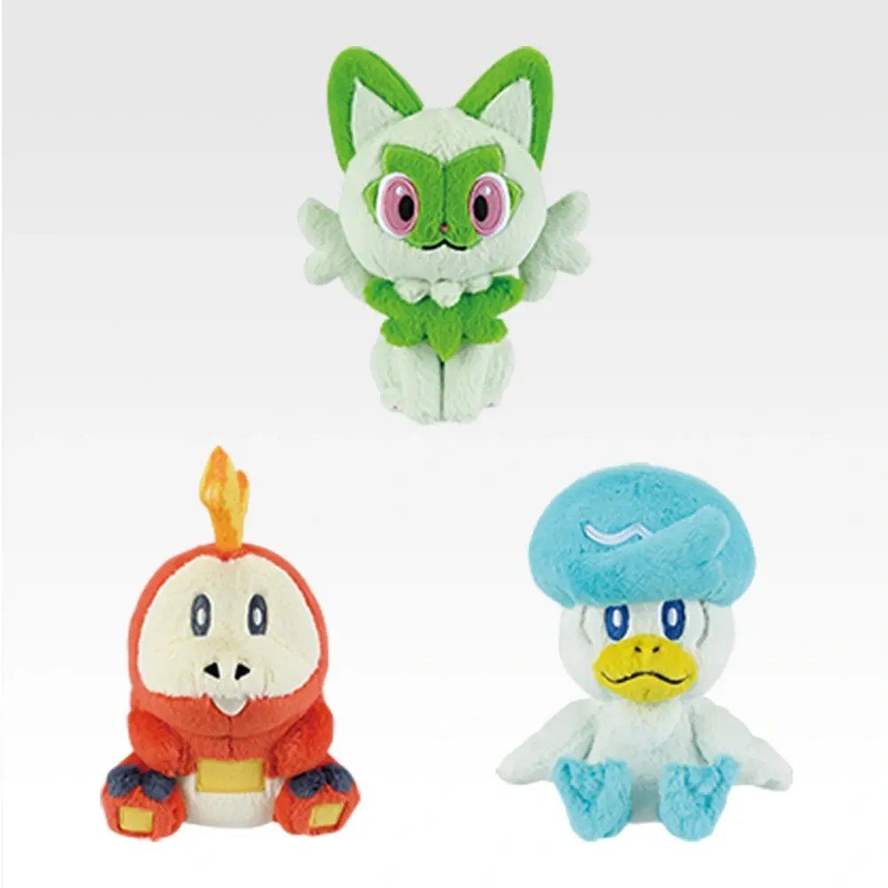 一番くじポケモン30周年vol.2 G賞 パルデア地方御三家 ニャオハ ホゲータ クワッスのぬいぐるみ