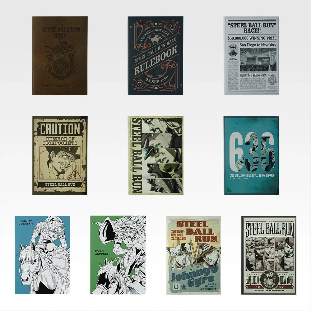 一番くじ ジョジョの奇妙な冒険 STEEL BALL RUN I賞 ノートコレクション（全10種・A7サイズ）