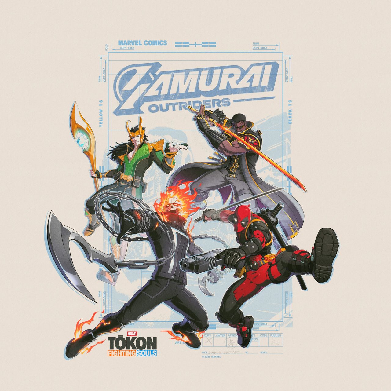 マーベル闘魂 サムライ・アウトライダーズ チームビジュアル
