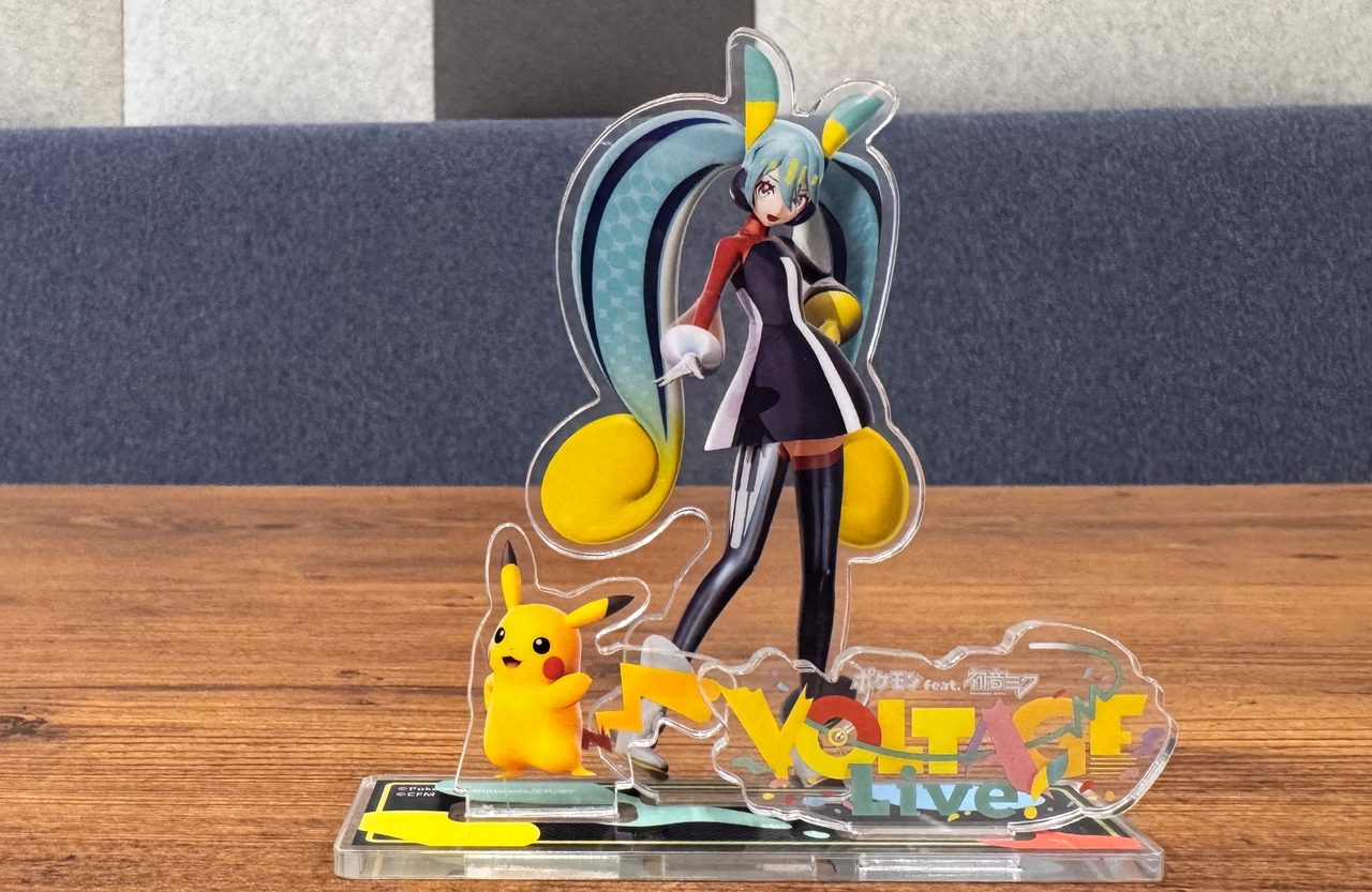 ポケミク Blu-rayアニメイト早期予約特典 初音ミクとピカチュウのアクリルスタンド