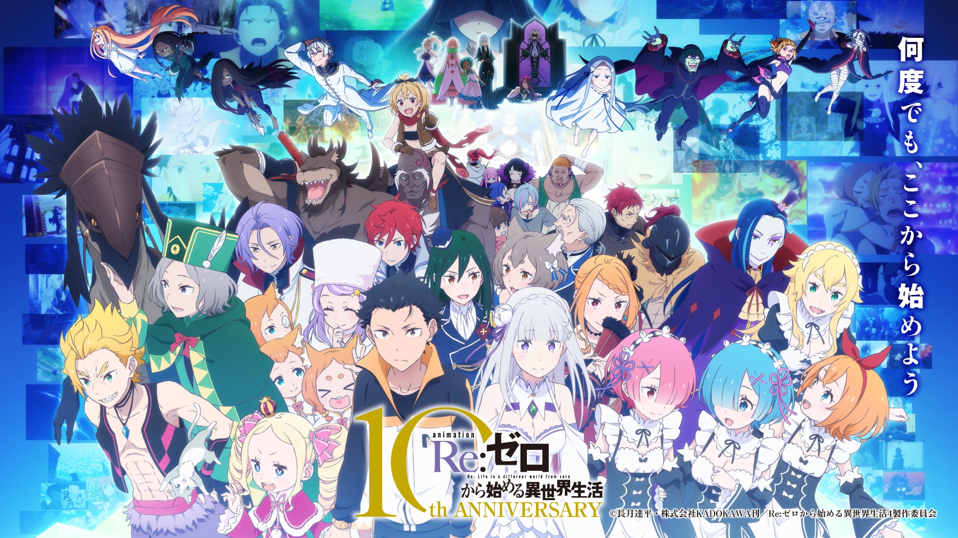 リゼロ10周年イベント スターライト・パーティー キービジュアル