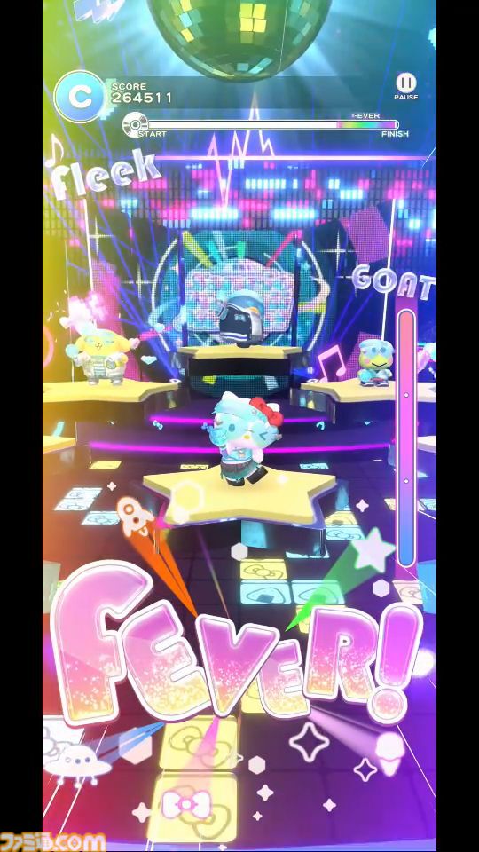 サンリオカワイイミライブ！ 衣装の着せ替え・コーディネート画面