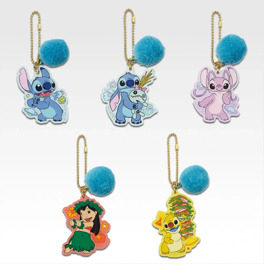 一番くじスティッチ H賞 キュートでもふもふ！アクリルチャーム
