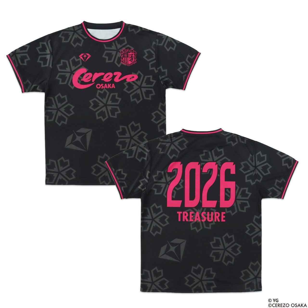 TREASURE セレッソ大阪 コラボ コンフィットTシャツ 桜柄