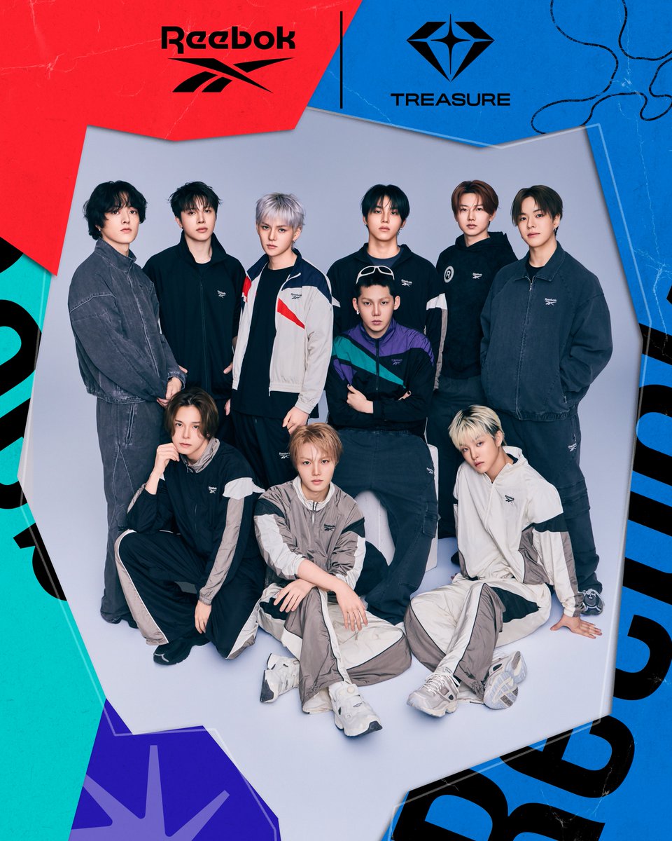 TREASUREがReebokビジュアルモデル就任|6月6日しまむら発売