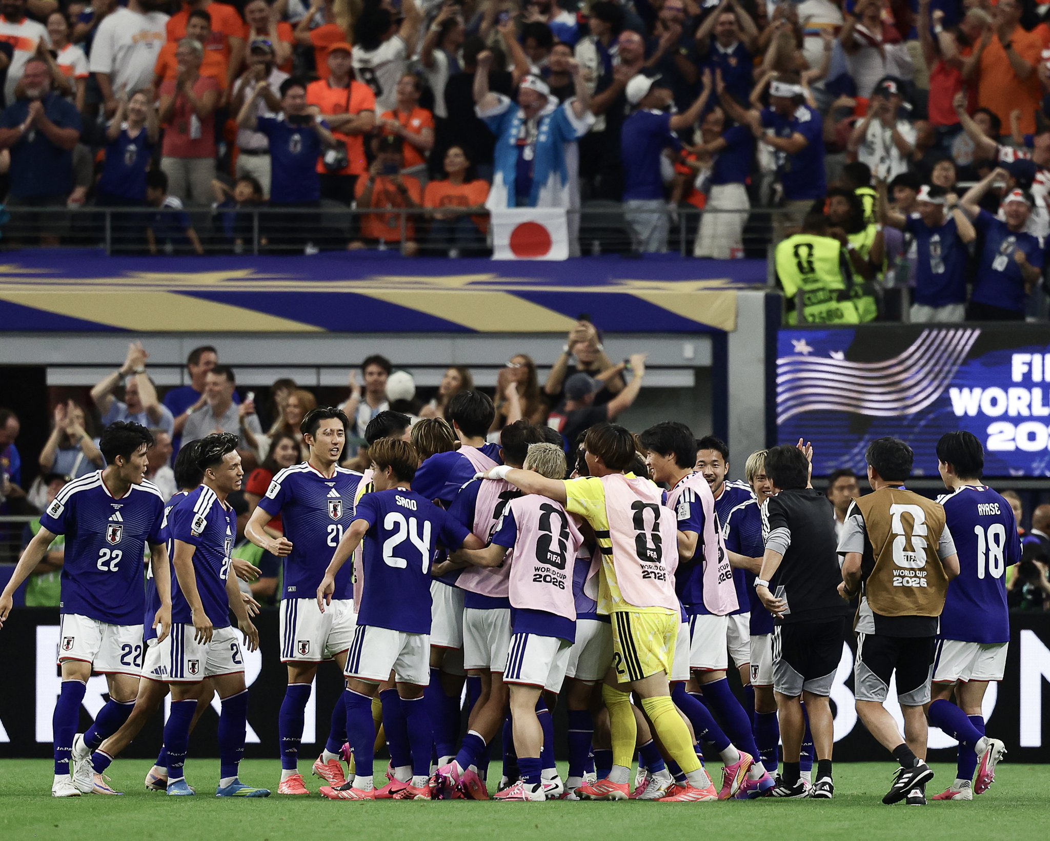 日本代表のチームシーン