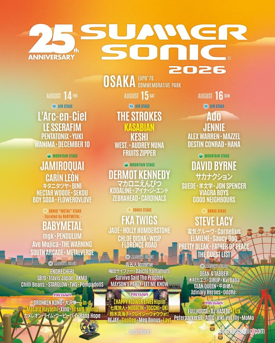SUMMER SONIC 2026 フェス