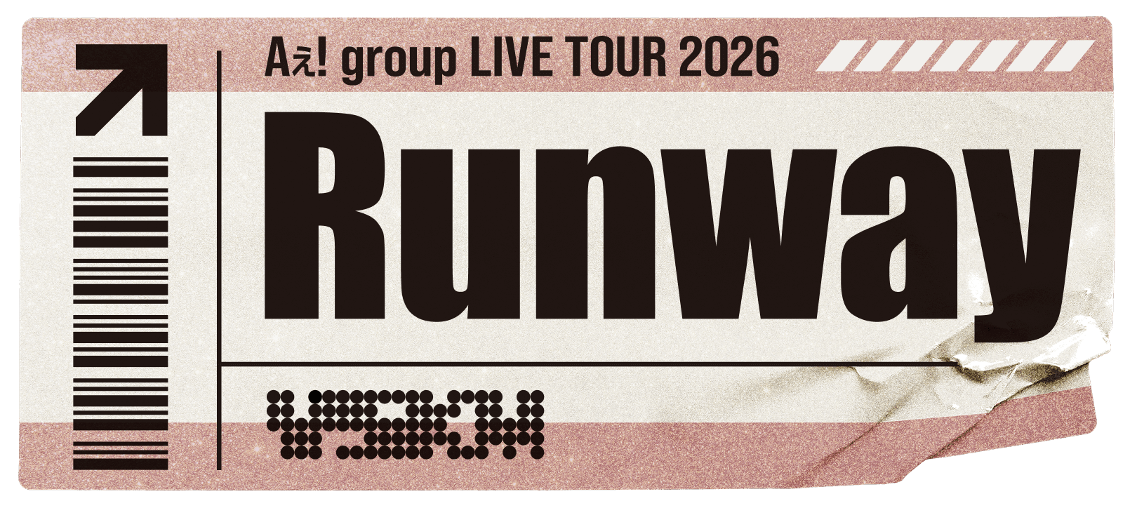 Aぇ! group LIVE TOUR 2026 Runway ロゴ