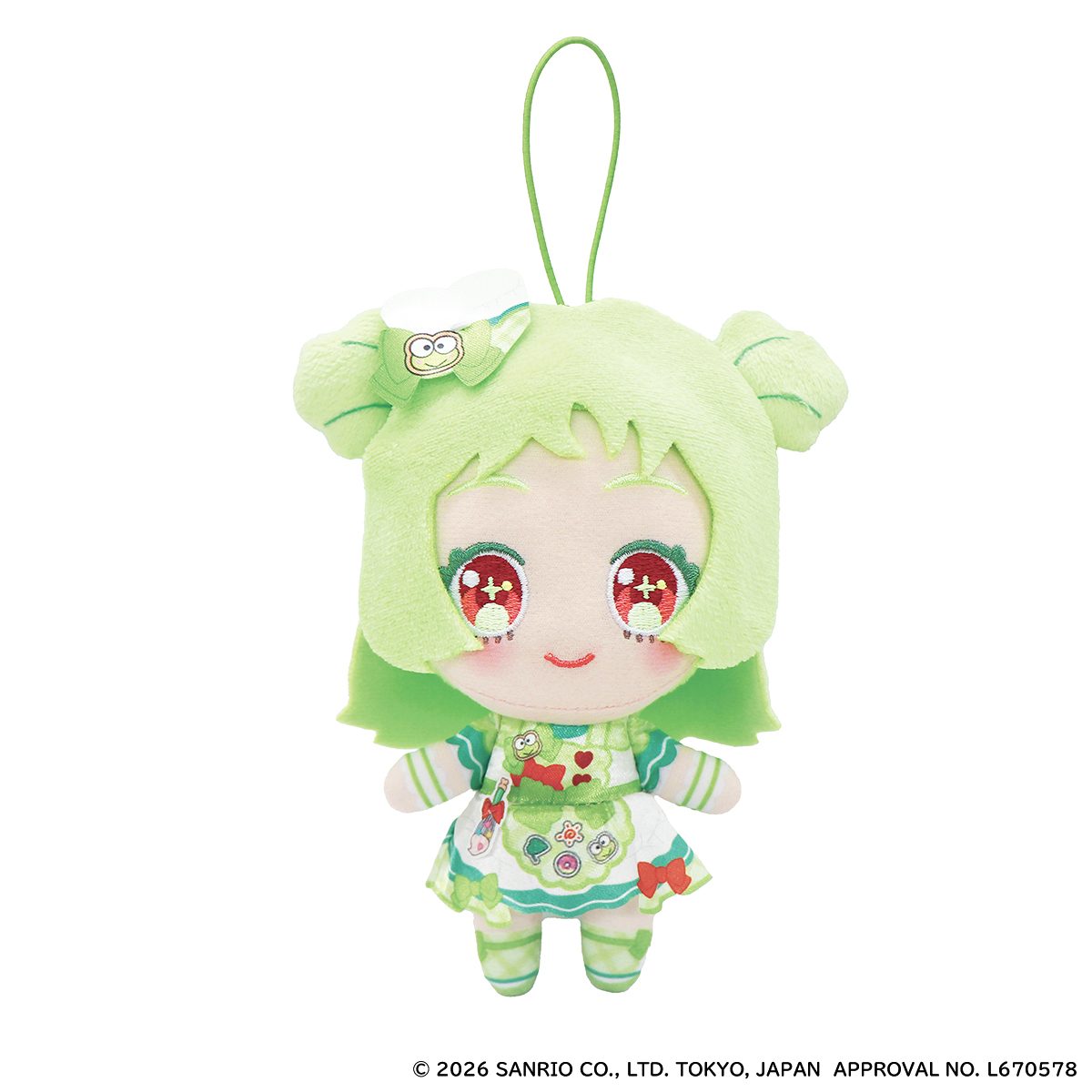 おねがいアイプリ×サンリオ アクリルカードキーホルダー ぐみ×けろけろけろっぴ
