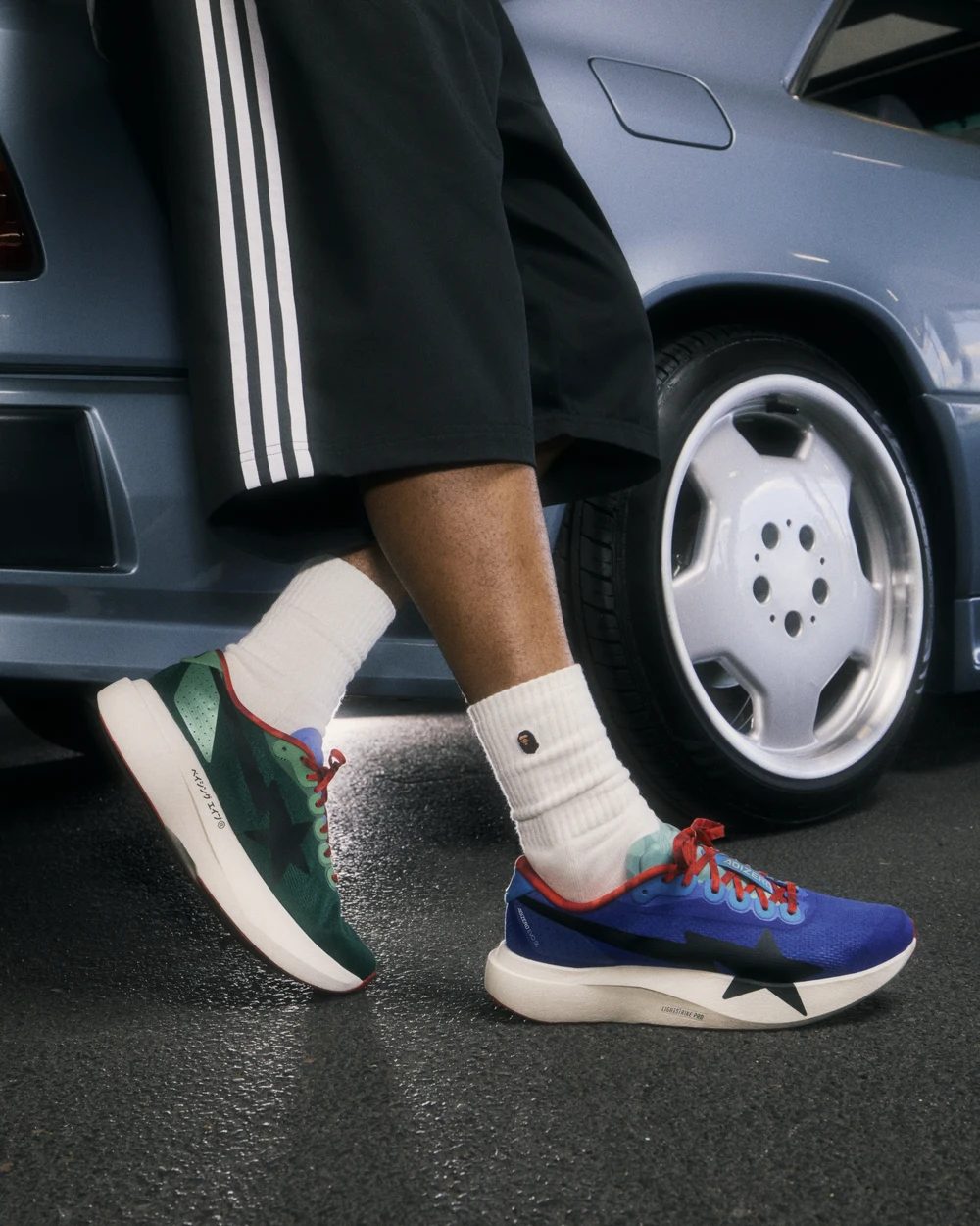 BAPE x adidas ADIZERO EVO SL Away model side view