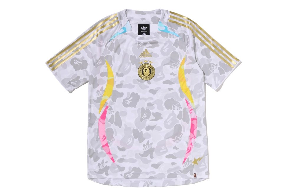 BAPE x adidas Home collection jersey with green ABC CAMO