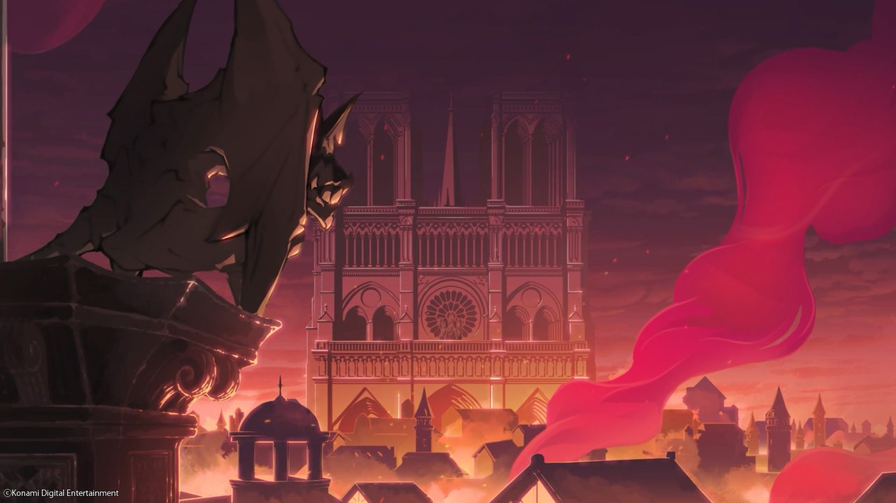 Castlevania 1499 Paris setting with red sky