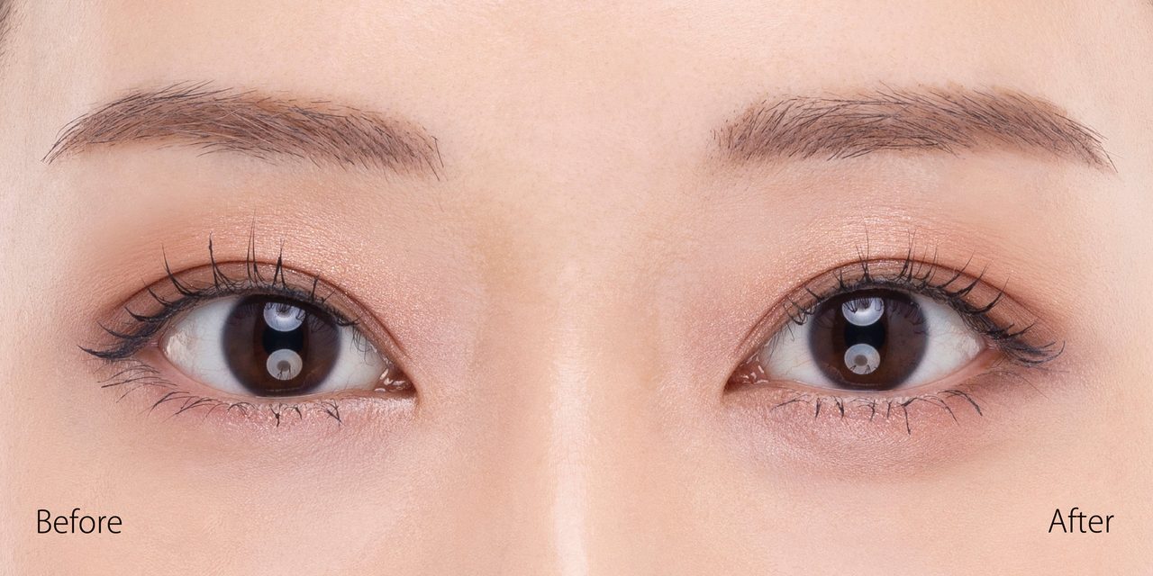セザンヌ アンダーアイライナー 忍ばせブラウン 使用ビフォーアフター