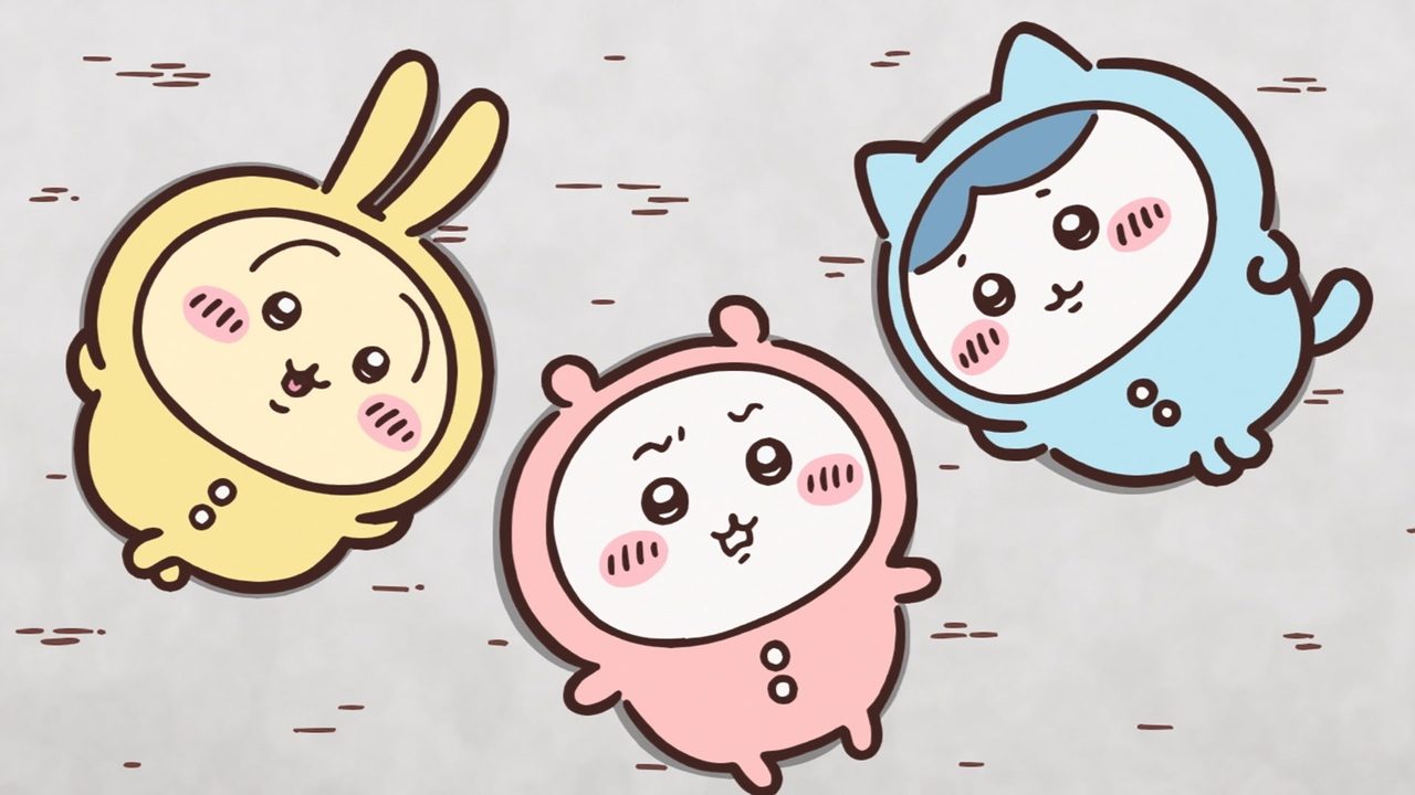 うさぎ・はちわれ・くりまんじゅうなどちいかわの仲間キャラクター3匹