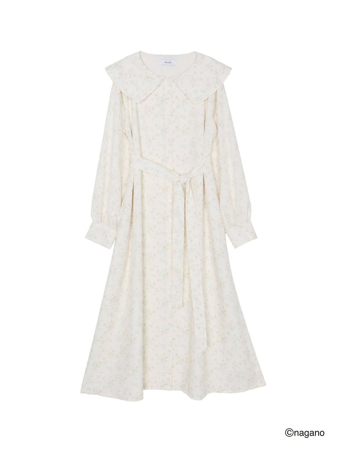dazzlin×ちいかわ フラワーパターンワンピース イエロー