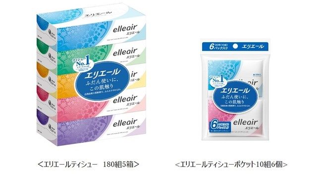 エリエールティッシュペーパーの商品パッケージ 大王製紙