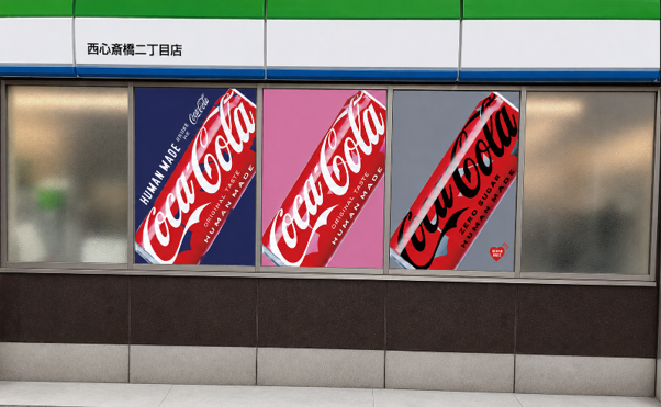 ファミリーマート西心斎橋二丁目店 HUMAN MADEコラボラッピング