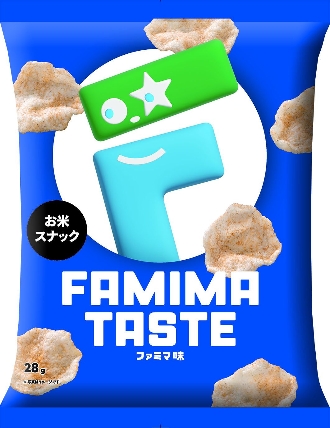 ファミマ味お米スナック 28g のパッケージ