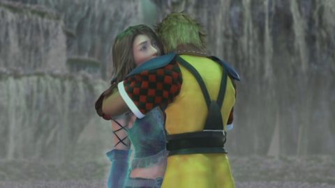 FF10-2 抱き合うティーダとユウナ Switch2版HDリマスター画面