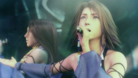 FF10 祈り子の歌を歌うユウナとルールー Switch2版HDリマスター画面