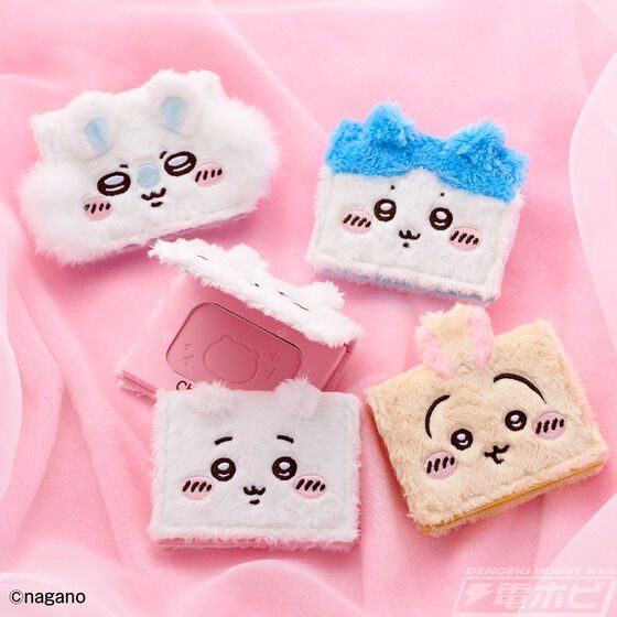 ふわかおこんぱくと ちいかわ全4種 並べた比較写真