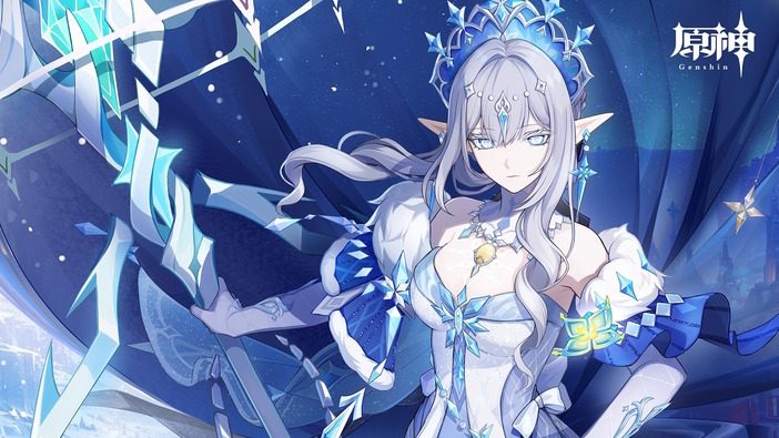 原神スネージナヤ氷神と目される新キャラクター 超越PV吹雪ビジュアル