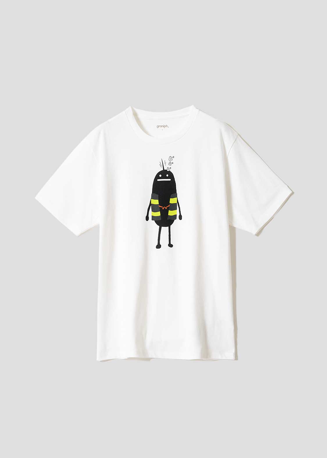 グラニフ×水木しげるコラボ 白Tシャツ 妖怪キャラクタープリント