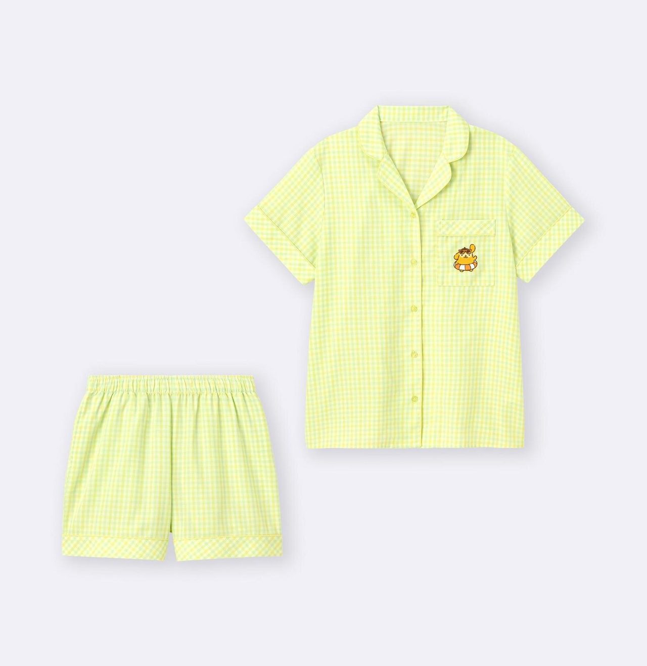 GU×サンリオ キッズサテンパジャマのラインナップ