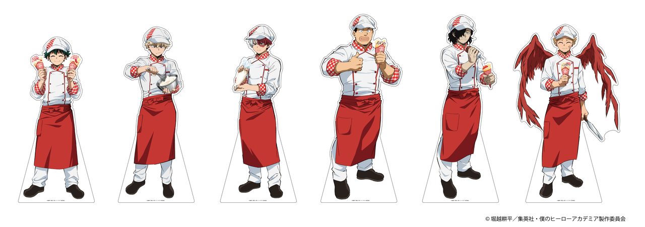 僕のヒーローアカデミア×マリオンクレープ コラボアクリルフィギュアスタンド全6種のラインナップ