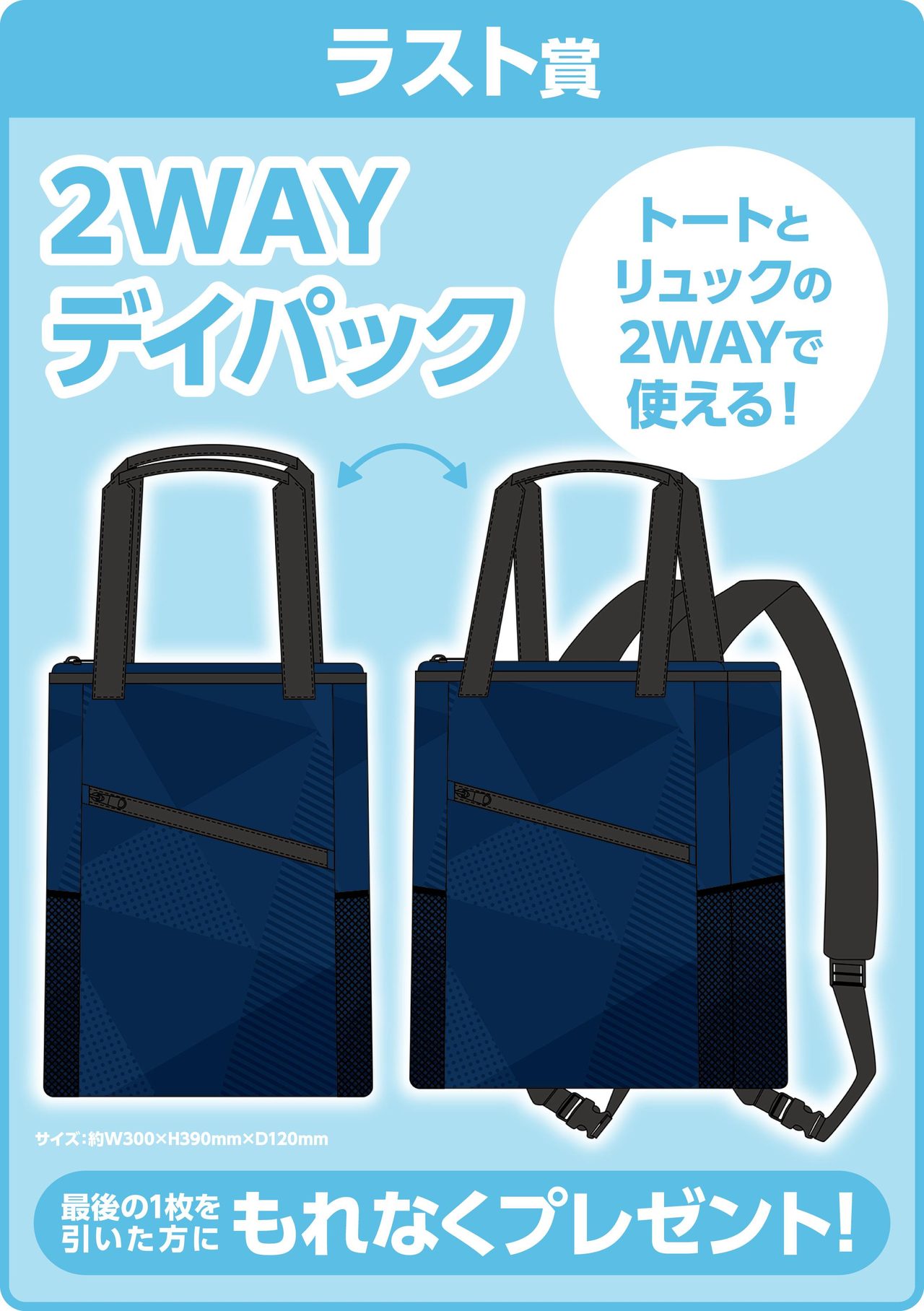 日向坂46くじ ラスト賞 2WAYデイパック