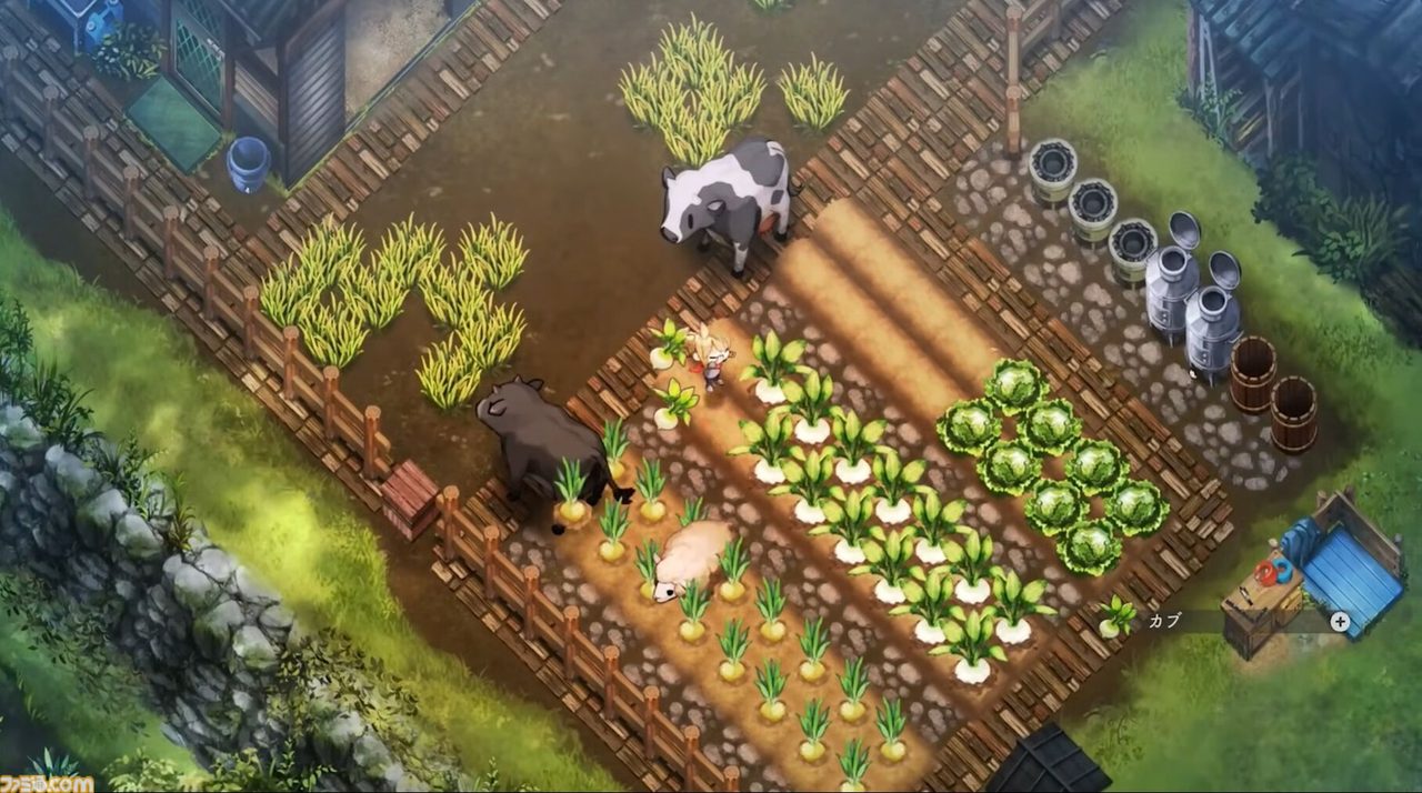 ニワトリや牛など家畜を育てる牧畜の要素