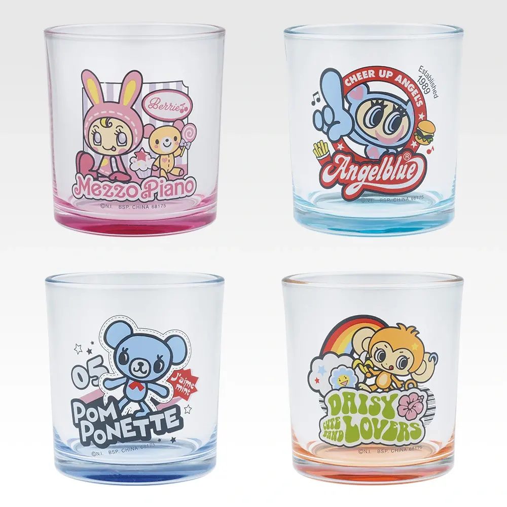 一番くじ ナルミヤキャラクターズ E賞 わくわくカラーボトムグラス