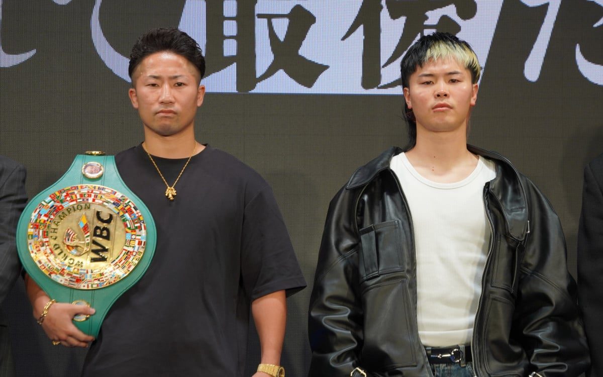 井上拓真と那須川天心 記者会見で対峙する2人