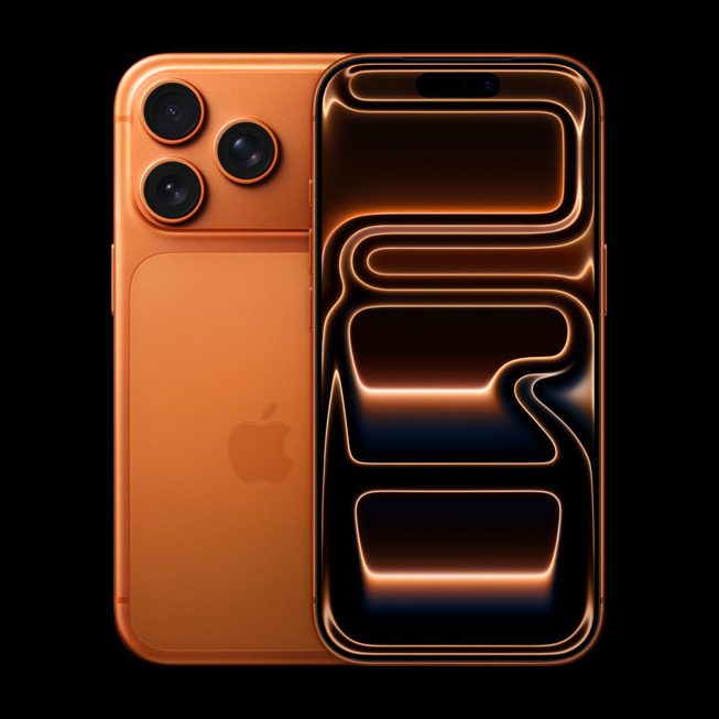 現行iPhone17 Proのコズミックオレンジカラー(Apple公式・参考画像)