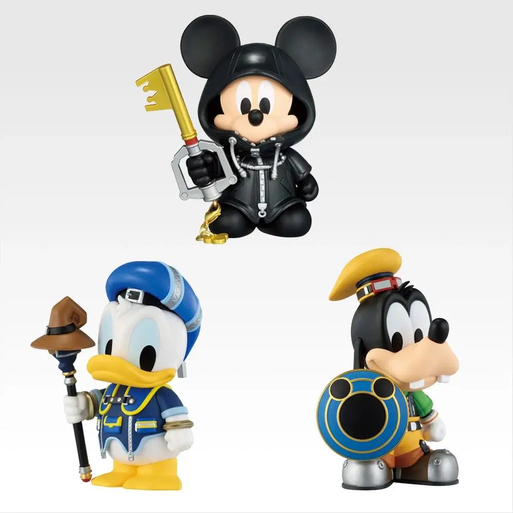 キングダムハーツ一番くじC賞 王様ミッキー・ドナルド・グーフィーのデスクトップフィギュア全3種