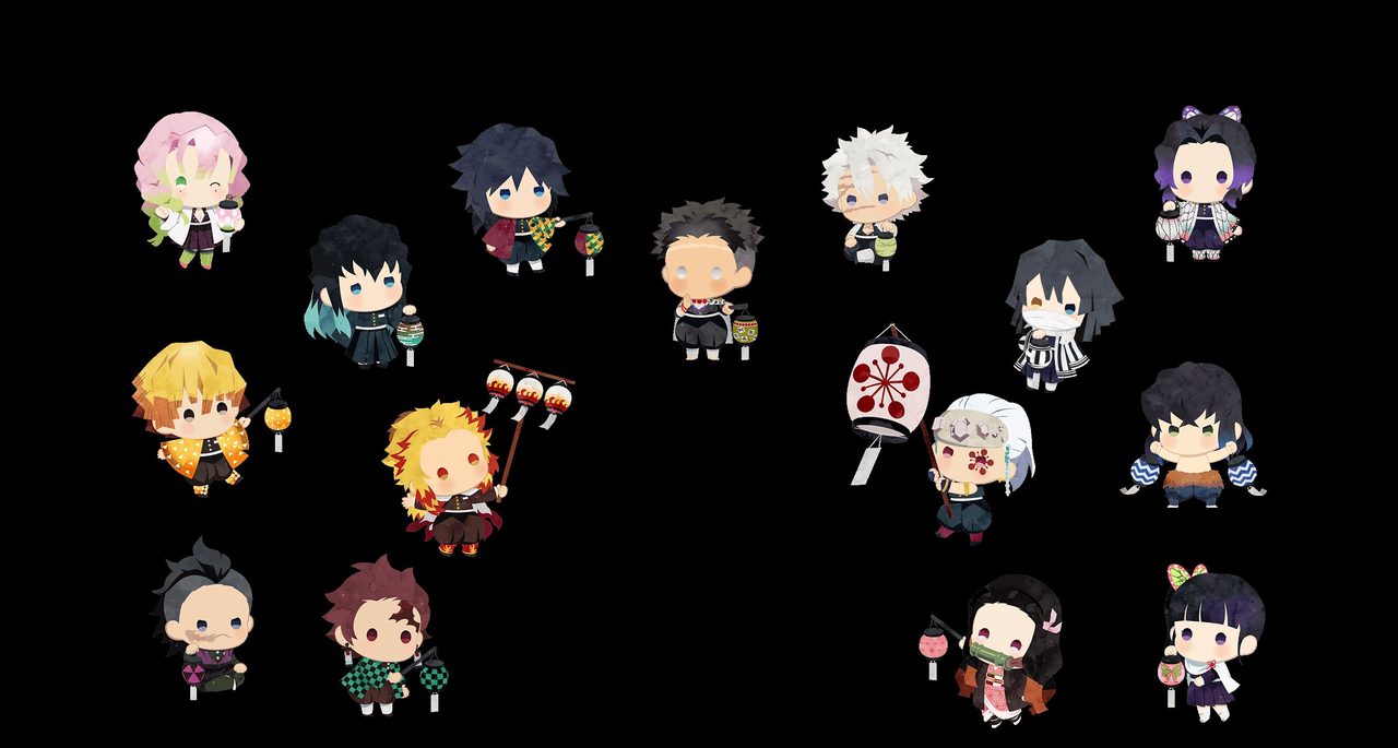 鬼滅の刃POP UP SHOP2026夏 竈門炭治郎たちのちびキャラグッズイラスト