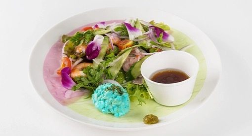 鬼殺隊 しのぶと義勇をイメージしたヘッドロックサラダ