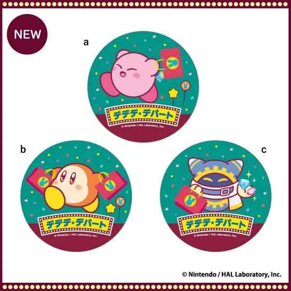 デデデ★デパート限定 マグネットアクリルコースター カービィ・ワドルディ・マホロア 各990円