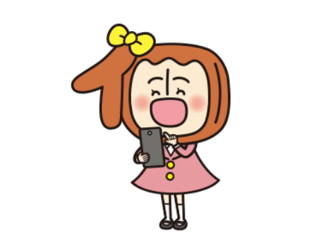 個人向け国債の申込みをスマートフォンで行う人物のイラスト