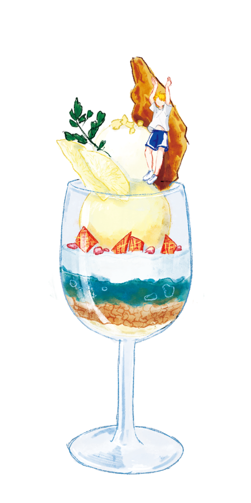 黒子のバスケ文房具カフェ 黄瀬涼太のキャラクターパフェ